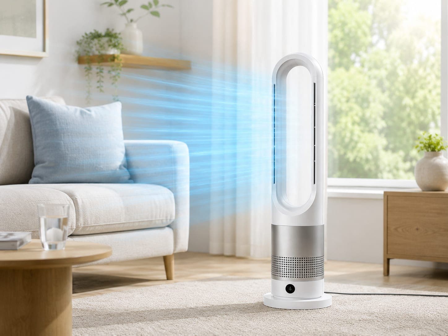 Мобільний безлопатевий вентилятор Germatic AM-030JR 2в1 з функцією обігріву — фото 11