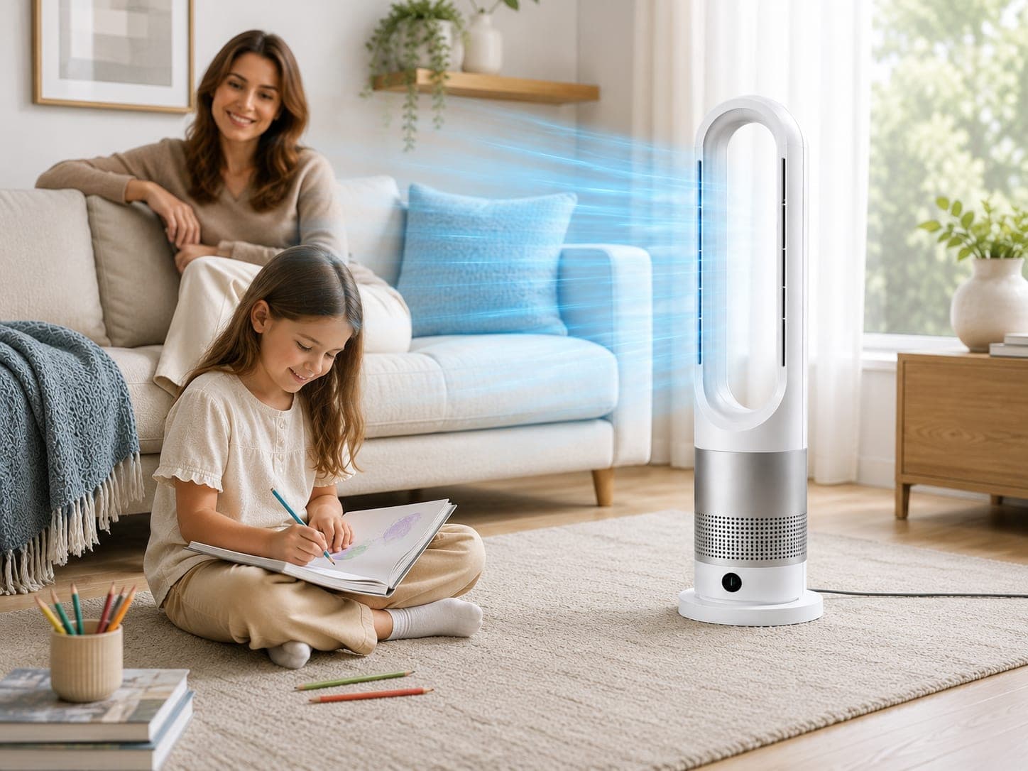 Мобільний безлопатевий вентилятор Germatic AM-030JR 2в1 з функцією обігріву — фото 15