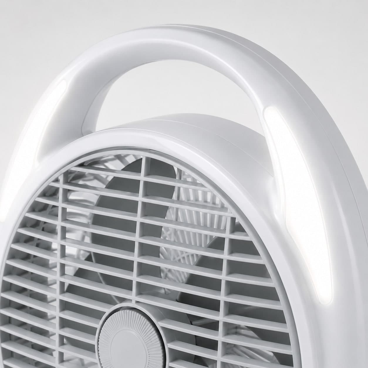 Портативний вентилятор Solar Yasam з Bluetooth, MP3, FM-радіо та LED підсвічуванням — фото 10