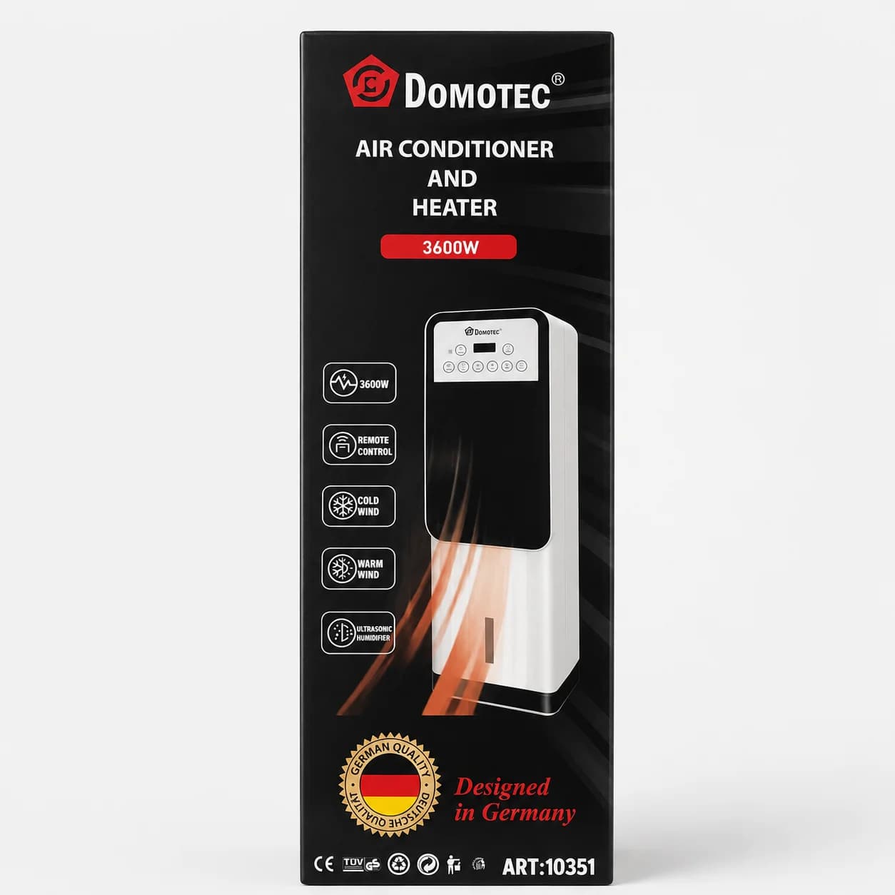 Мобільний кондиціонер DOMOTEC 1668 2в1 обігрів/охолодження — фото 4