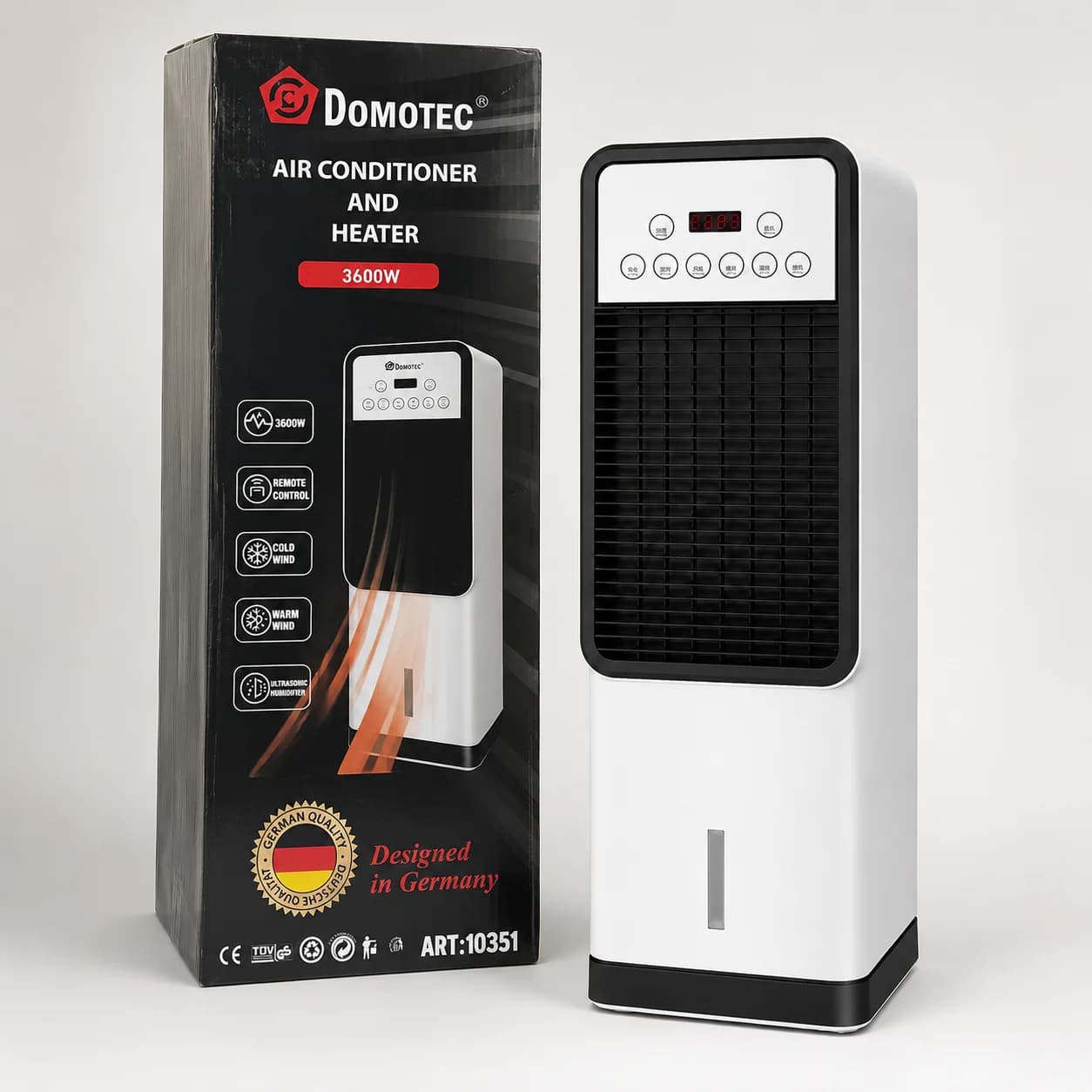 Мобільний кондиціонер DOMOTEC 1668 2в1 обігрів/охолодження — фото 5
